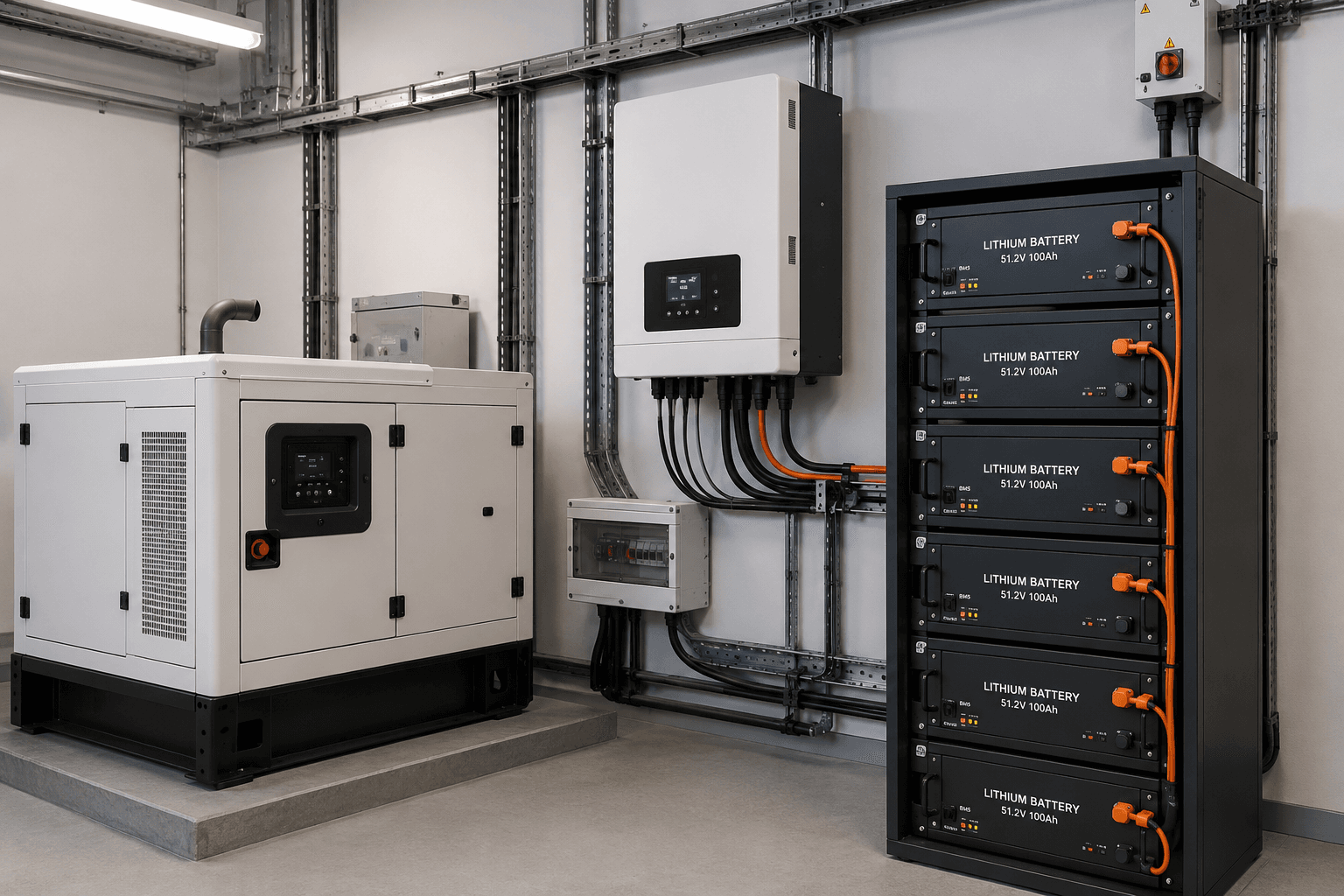 Retrofit com bateria como integrar o gerador diesel